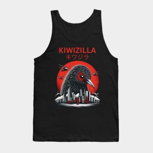 Kiwizilla Funny Kiwi Bird New Zealand Bird Lovers Tank Top